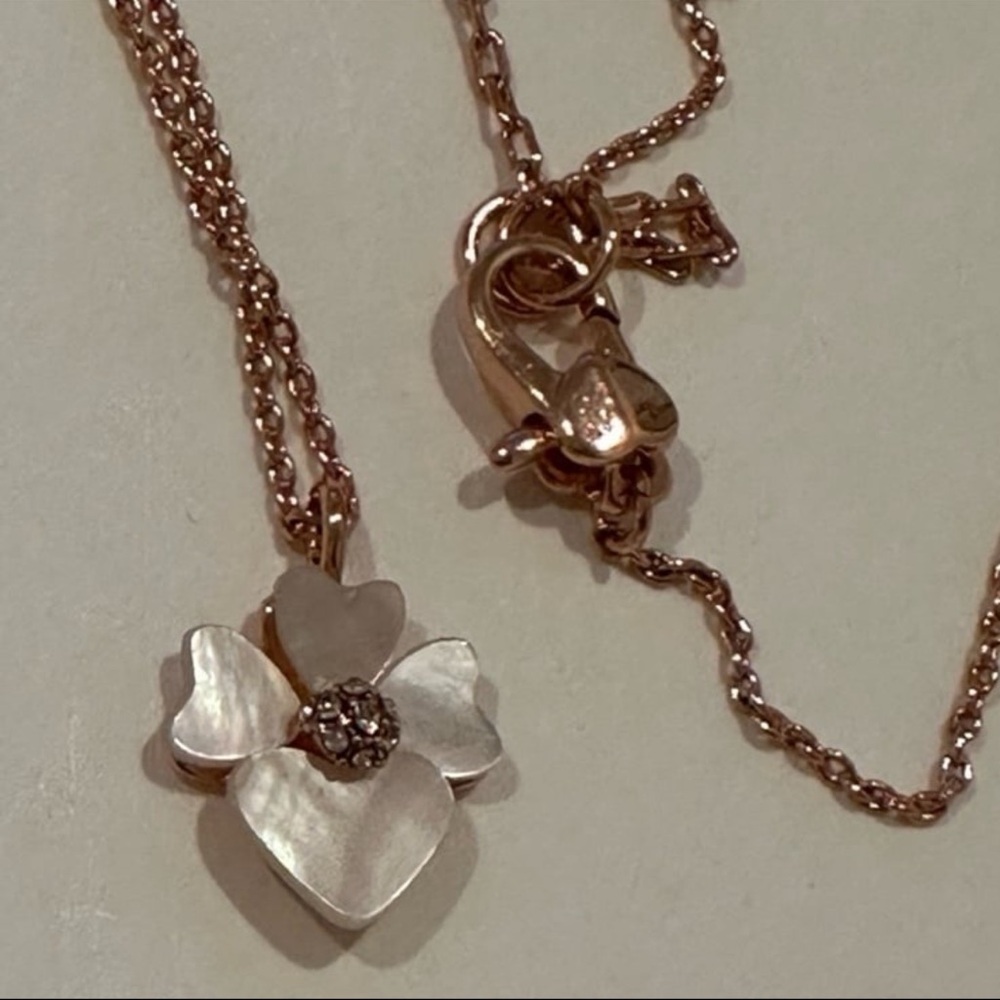 Kate Spade Floral Necklace Set in Rose Gold - Picture 2 of 8